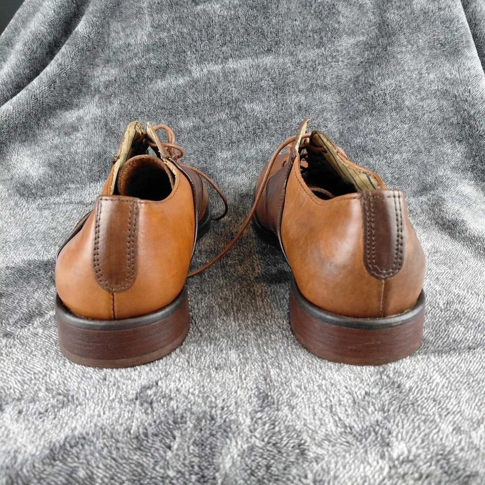 Johnston‎ & Murphy Mens 10M Brown Leather Saddle Oxford Shoes 20-8462 Two Tone